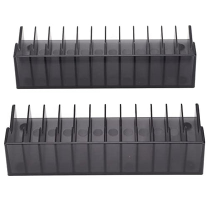 Estink Game Card Storage Stand 24-Slot ABS Tabletop Display Rack | Durable plastic , holds 12 cartridges and 12 discs, compact media shelf, fits Switch and Lite gaming setups,