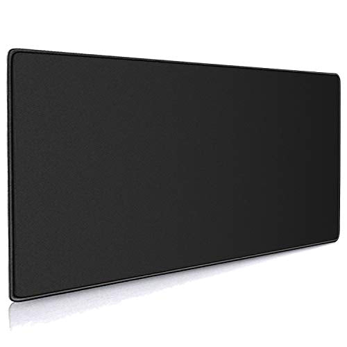XXL Professional Large Mouse Pad & Computer Game Mouse Mat (35.4x15.7x0.12IN, 90x40 Black) - color: 90x40 Black, size: 35.4x15.7x0.1IN