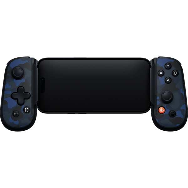 Skinit Decal Gaming Skin Compatible with Backbone One for iPhone Game Controller - Blue Street Camo Design - color: Blue - CAMBPE04