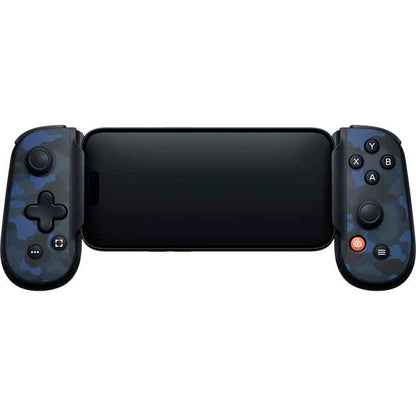 Skinit Decal Gaming Skin Compatible with Backbone One for iPhone Game Controller - Blue Street Camo Design - color: Blue - CAMBPE04