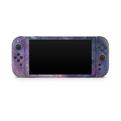 Glossy Glitter Gaming Skin Compatible with Nintendo Switch 2 Console Only - Violet Stars - Premium 3M Vinyl Protective Wrap Decal Cover - Easy to Apply | Crafted in The USA by MightySkins - color: Violet Stars, size: Switch 2 Console Skin Only, style: Glo