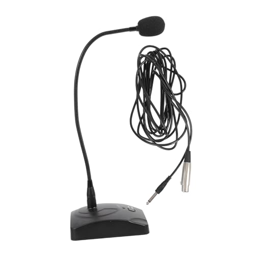 Hemoton USB Condenser Microphone for Pc Gooseneck Conference Mic for Singing Gaming Broadcasts Cable
