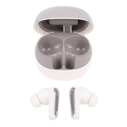 Gaming Earbuds with Noise Cancelling Mic 2.4GHz Dual Mode for PC and Mobile Gaming (White) - color: White