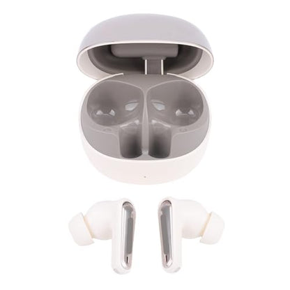 Low Latency Wireless Gaming Earbuds Dual Device Smart Connectivity 3D Sound Quality for Immersive Gaming PC VR Earbuds Noise Cancelling Mic (White) - color: White