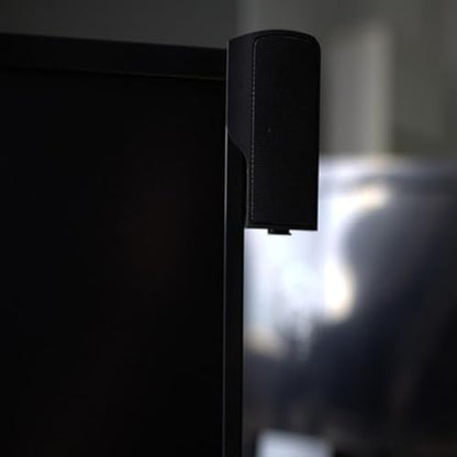 VALICLUD USB Computer Speaker Clip-on for Laptop Desktop, Wired Music Voice Box with 3. Power Supply, Compact Home Office Monitor Soundbar