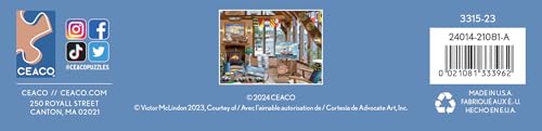 Ceaco - The Sailor's Studio - 1000 Piece Jigsaw Puzzle for Adults | Art by Victor McLindon, Made in USA, Recycled Board, Finished Size 26.6 x 19 in, Includes Poster, Frameable Art, Giftable