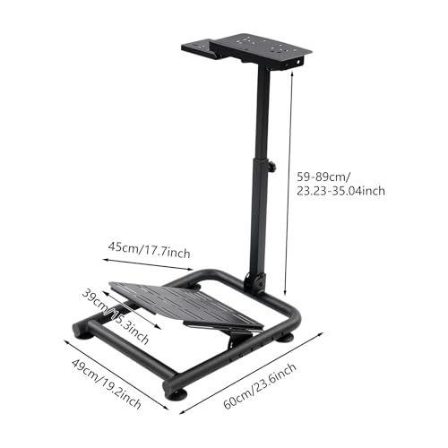 TBVECHI Racing Wheel Stand, Adjustable Steering Wheel Stand Fit for Logitech GPro/G25/G27/G29/G902, Thrustmaster T-818/T500 RS/TGT/TSPC/TX, and more
