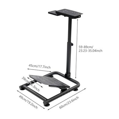 TBVECHI Racing Wheel Stand, Adjustable Steering Wheel Stand Fit for Logitech GPro/G25/G27/G29/G902, Thrustmaster T-818/T500 RS/TGT/TSPC/TX, and more