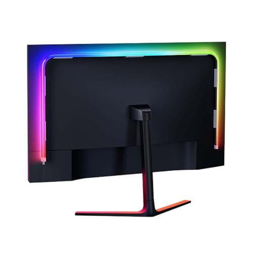 ScreenSync Pro RGB PC Monitor Backlight for 27 Inch Displays, Real-Time Game & Music Sync LED Strip, 45° Angled Halo Glow, No Camera Required, Dual USB Powered Ambient Lighting for Windows & Mac - color: For 27 inch PC