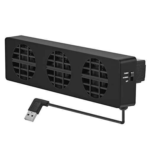 Cooling Fan, USB Cooling Fan Base Stand Dock Cooling Fan Docking Station Cooler Holder Bracket for Switch Console