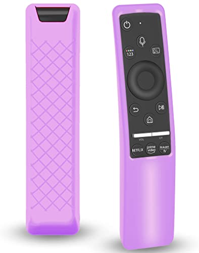 Case Compatible with Samsung Smart TV Remote Controller BN59 Series, Light Weight Silicone Cover Protector Shockproof Anti-Slip Remote Skin Sleeve - Purple - color: Lilac Purple