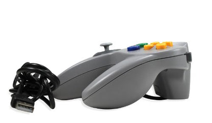 3rd Party Classic Retro N64 Bit USB Wired Controller for PC and MAC - Grey