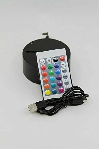 MIRROR MANIA Handheld Video Game Console Switch Night Light Up Lamp LED Personalized Engraved Controller Gaming Room Desk Table Lamp, It's Wow, 16 Color Changing Options with Remote, Gamer Gift