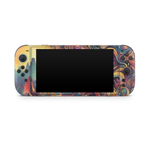 Glossy Glitter Gaming Skin Compatible with Nintendo Switch 2 Console Only - Surreal Vision - Premium 3M Vinyl Protective Wrap Decal Cover - Easy to Apply | Crafted in The USA by MightySkins - color: Surreal Vision, size: Switch 2 Console Skin Only, style: