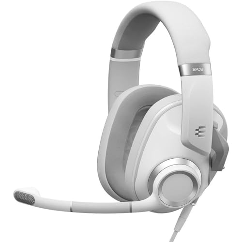 EPOS Gaming H6Pro - Closed Acoustic Over-Ear Headset With Mic - Lightweight - Lift-to-Mute - for Xbox, PS4, PS5, PC/Windows - Gaming Accessories - White - color: White, size: One-size