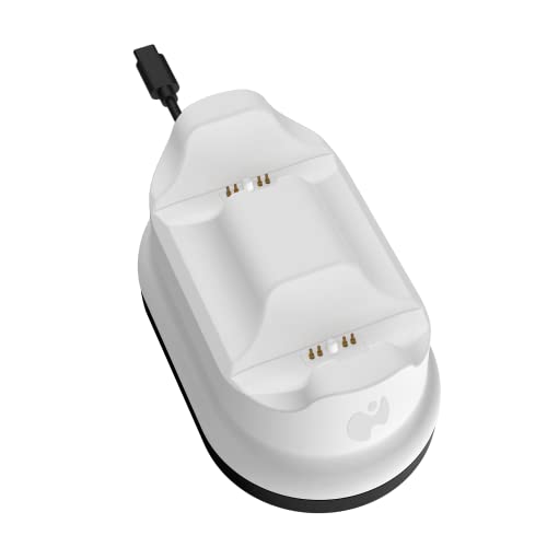 PDP Gaming PlayStation 5 METAVOLT Dual Charging Station for 2 Wireless PS5 Dualsense Controllers (White) - color: White