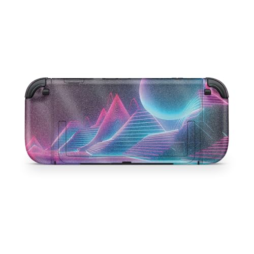 Glossy Glitter Gaming Skin Compatible with Nintendo Switch 2 Console Only - Planetary Grid - Premium 3M Vinyl Protective Wrap Decal Cover - Easy to Apply | Crafted in The USA by MightySkins - color: Planetary Grid, size: Switch 2 Console Skin Only, style: