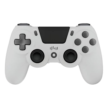 Bcofo 2 Pack Wireless Controller for PS4, Game Remote Controller Compatible with PS4/Slim/Pro/PC, Programmable, RGB Light, 1000mAh Battery, Dual Vibration, 6-Axis Gyro, Share, Touch Pad-ZT - color: White