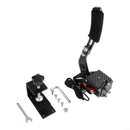 USB And Play Handbrake, For PC Racing And Drifting Games With Aluminum Alloy Build And Hall Sensor For LOGITECH G27 G29 G920 T500 T3000(Black)
