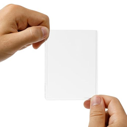 Elite 100% UV Ultra Clear Seamless Toploaders for 35pt Standard Cards - 3" x 4" Rigid Card Holders (100 Toploaders) - size: 100 Toploaders