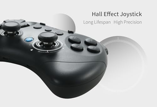GuliKit Elves 2 Bluetooth Game Controller for Switch/Switch 2,PC & Android | Anti-Drift Hall Effect Joysticks Gamepad,1000Hz Polling Rate,Gyro&Switch 2 Wake-up,Protective Cover, Compact for Small Hand - color: NS58-Black