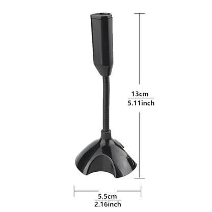 LANDIBO 3.5mm Microphone，Adjustable gooseneck Mini for Laptop/Desktop Computers pc Microphone，Plug and Play, Driver-Free Desk Microphone，Recordings, Games, Streaming, podcasts. (3.5MM) - style: 3.5MM