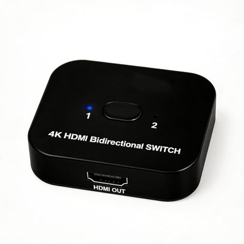 HDMI Switch 4k@60hz Splitter, Suceem Bi-Directional HDMI Switch Splitter 2 in 1 Out Support 4K@60Hz 2K@120Hz for PS4/3 HDTV Xbox Fire Stick - size: 4K60Hz