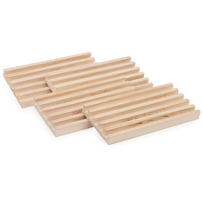 Spin Master Games Wooden Domino Racks Set of 4 Trays Classic Board Game - style: 4 Wooden Domino Rack