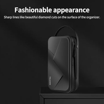 TELESIN Large Carry Case Carrying Travel Bag for GoPro Max Hero 13 12 11 10 9 8 7 6 5 DJI Action 3 4 5 Osmo Pocket 3 Insta360 X3 X4 X5 Go3 Ace Pro AKASO Battery Charger Strap Mount Accessories - size: Large