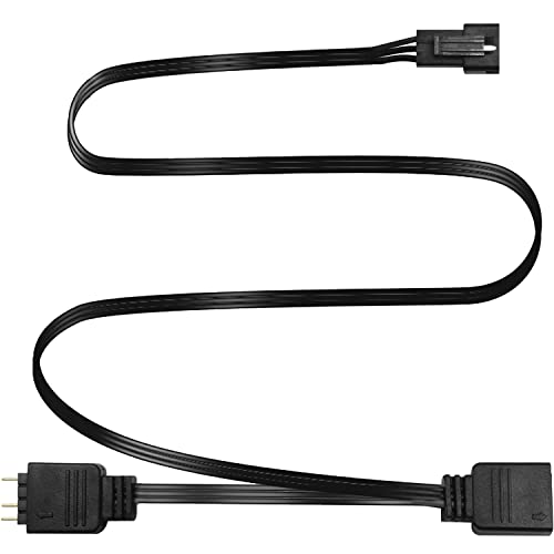 Adapter Cable for 5V 3-pin Aura 20Inch MSI Mystic Light Gigabyte RGB Fusion Connect to Any 3-Pin SM Connector (+5V,Data,GND) ARGB Lightings for LED Strips, Splitter Cable