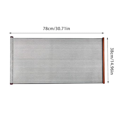 Flylin Calligraphy Cloth, Reusable Chinese Calligraphy Practicing Tool Magic Water Painting Paper Ten Thousand Times Writing Cloth Scroll for Home School (Grey) - color: Grey