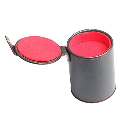 Toyvian 2pcs Cup for Ktv Bar Silent Dice Shaking Container Pu Storage for Game Parties
