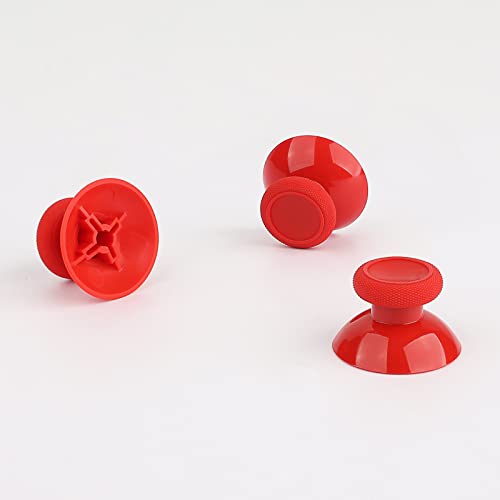 TOMSIN Replacement Joysticks for Xbox One S/X,for Xbox Series X/S Controller,4PCS True Rubberized Thumbsticks Repair Kit for Xbox One Wireless Controller(Red) - color: Red