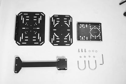 Minneer Gaming Controller/Joystick Platform Accessories of 50mm Round Tube Flight Simulator Cockpit Fit for Dardoo/Anman/Marada Stand X52/X56/Thrustmaster A10C Hotas Warthog U-Lock Three Platforms