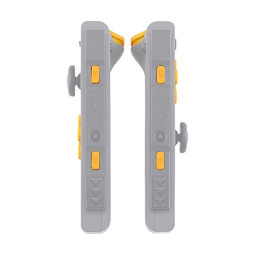 eXtremeRate DIY Full Set Buttons for Nintendo Switch & Switch OLED, Custom Replacement Buttons for JoyCon, ABXY Direction Keys SR SL L R ZR ZL + - Home Capture Trigger Buttons Springs - Caution Yellow - color: Caution Yellow