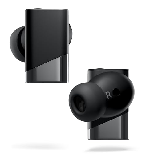 Status Pro X Wireless Earbuds, Triple Speaker Driver, Hi-Res Audio with LDAC, 52dB ANC, 6 Beamforming Mics with VoiceLoom AI for Clearest Calls (Black Alloy) - color: Onyx