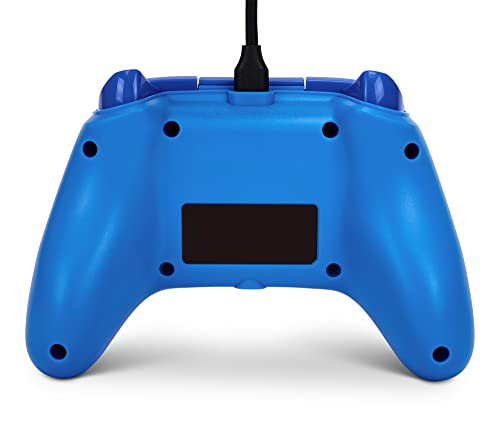 PowerA Wired Controller for Xbox Series X|S - blue, gamepad, video game/gaming controller, works with Xbox One, Officially Licensed - style: Blue