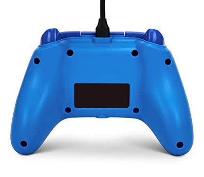 PowerA Wired Controller for Xbox Series X|S - blue, gamepad, video game/gaming controller, works with Xbox One, Officially Licensed - style: Blue