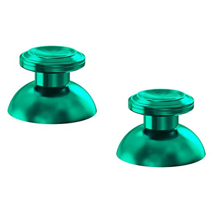 eXtremeRate Custom Green Metal Thumbsticks for PS5 Controller, Replacement Aluminum Analog Stick Joystick for PS4 Controller - color: Green