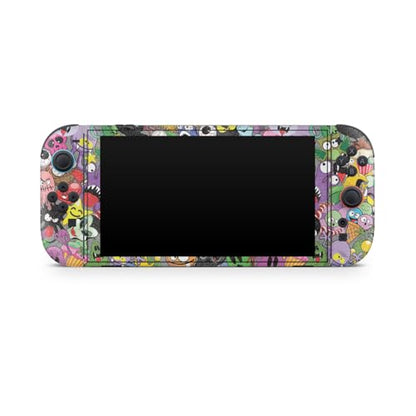 Glossy Glitter Gaming Skin Compatible with Nintendo Switch 2 Console Only - Monster Mash - Premium 3M Vinyl Protective Wrap Decal Cover - Easy to Apply | Crafted in The USA by MightySkins - color: Monster Mash, size: Switch 2 Console Skin Only, style: Glo