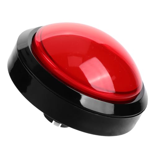 Holibanna LED Illuminated Game Machine Button Replacement Convex Push Button for Arcade Machines for Game Props and School Events Easy to Install