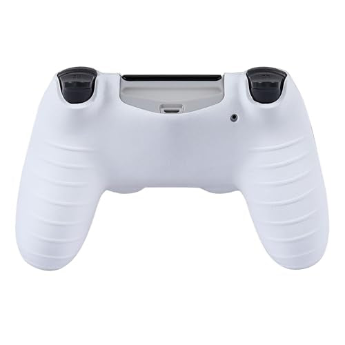 RALAN Controller Skins for PS4,Fruit Silicone Controller Cover Skin Protector Compatible /PS4 Slim/PS4 Pro Controller with 2 Cute Thumb Grips Caps… - color: White black lighting