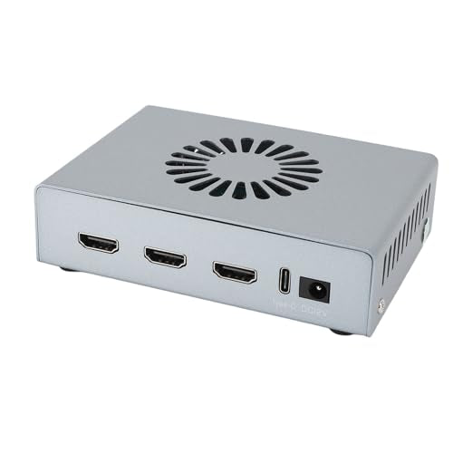 DMA Fuser 4K 60Hz, HD Multimedia Interface Overlayer Synthesizer with Dual Signal Integration, 2K 144Hz Computer Games Fusion Capture Card for Gaming and Video Conferencing,