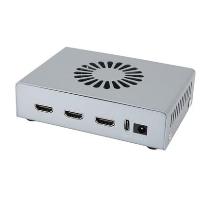 DMA Fuser 4K 60Hz, HD Multimedia Interface Overlayer Synthesizer with Dual Signal Integration, 2K 144Hz Computer Games Fusion Capture Card for Gaming and Video Conferencing,