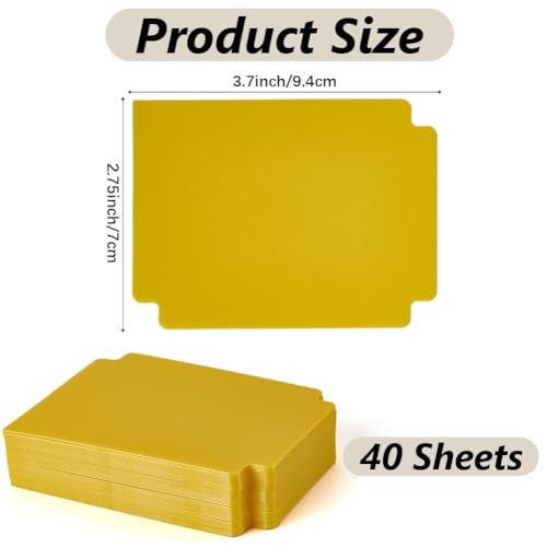 CRASPIRE Trading Card Dividers Yellow Card Separator Card Sorting Tray Plastic Card Dividers Board Game Card Separator Card Deck Box Dividers for Game Organizer Storage 40sheets 2.75 x 3.7 Inch - style: 40Pcs Yellow