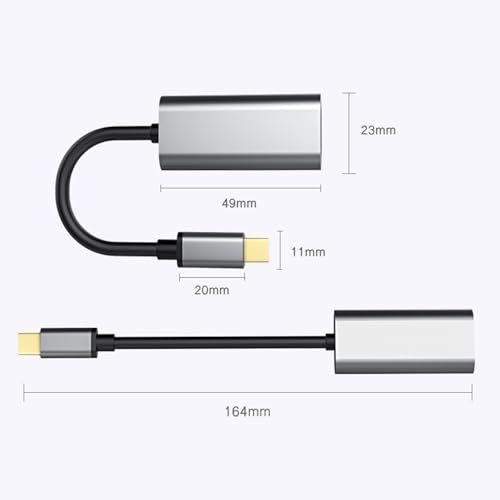 USB C to HDMIs Adapter Converters 4K Display USB C Adapter for Laptop Smartphone 3840x2160 2560x1440Resolution
