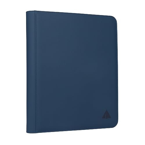 Top loader Binder, Holds 432 Top Loaders, 9 Pockets Top Loader Binder with Sleeves for Cards in 3'' x 4'' Top loaders -Blue - color: Blue