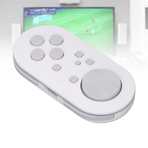 Controller, Portable Controller Enhance Learning ompatible for for Wins for Android for OS X for IOS, 14 RGB Lighting Effects, ABS Material (White) [video game]
