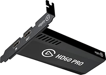 Elgato HD60 Pro1080p60 Capture and Passthrough, PCIe Capture Card, Low-Latency Technology, PS5, PS4, Xbox Series X/S, Xbox One