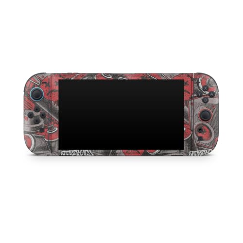 Glossy Glitter Gaming Skin Compatible with Nintendo Switch 2 Console Only - Red Hip Hop - Premium 3M Vinyl Protective Wrap Decal Cover - Easy to Apply | Crafted in The USA by MightySkins - color: Red Hip Hop, size: Switch 2 Console Skin Only, style: Gloss